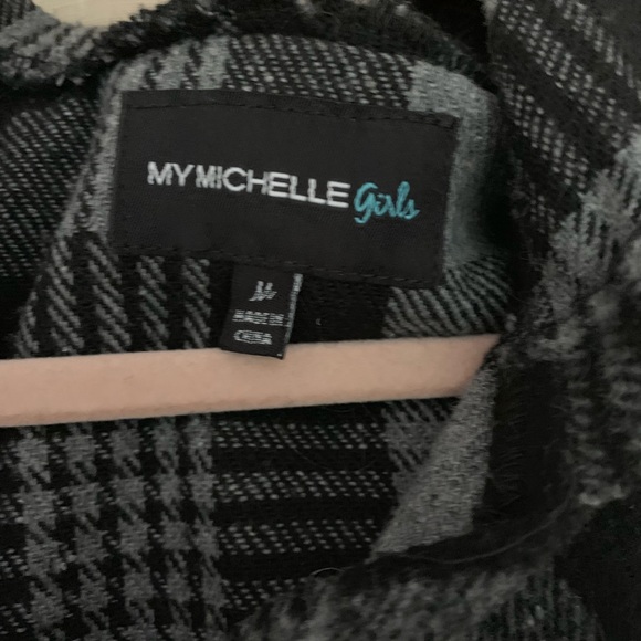 My Michelle Fall Plaid Fleece Vest, M - Picture 6 of 8